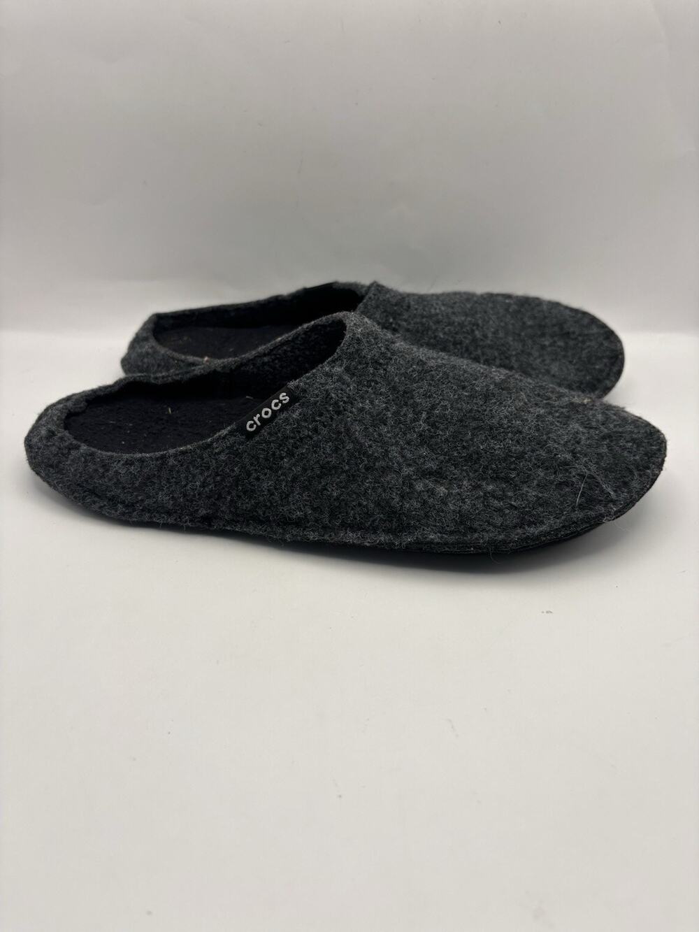 Crocs Dark Gray House Slippers Women Size 9 Men Size 7